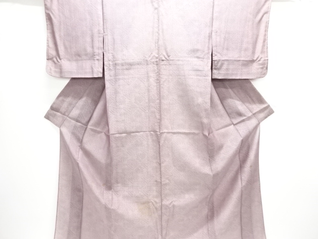 JAPANESE KIMONO / ANTIQUE SUMMER KIMONO / SILK / TOKAMACHI TSUMUGI / WOVEN ARISUGAWA PATTERN